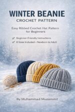 The Winter Beanie: Modern Crochet Pattern Guide: Easy Beginner-friendly Tutorial With 8 Sizes to Adult | Professional Seamless Design Using Us Terminology