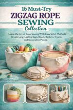 16 Must-try Zigzag Rope Sewing Collection: Learn the Art of Rope Sewing With Easy Stitch Methods, Create Long-lasting Bags, Bowls, Baskets, Trivets, and Decorative Pieces