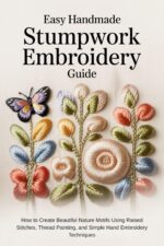 Easy Handmade Stumpwork Embroidery Guide: How to Create Beautiful Nature Motifs Using Raised Stitches, Thread Painting, and Simple Hand Embroidery Techniques