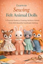 Learn to Sewing Felt Animal Dolls. : a Practical Guide to Creating Heirloom Animal Dolls With Beautiful Handmade Clothing