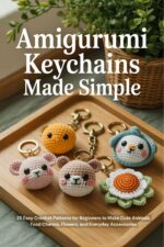 Amigurumi Keychains Made Simple: 25 Easy Crochet Patterns for Beginners to Make Cute Animals, Food Charms, Flowers, and Everyday Accessories