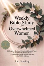 Weekly Bible Study for Overwhelmed Women: 52 Scripture-centered Devotions & Guided Prayers to Quiet Anxiety, Restore Peace & Help Busy Christian Women Find God in the Middle of Stress