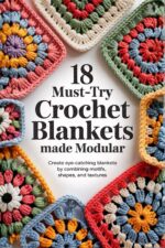 18 Must-try Crochet Blankets Made Modular: Create Eye-catching Blankets by Combining Motifs, Shapes, and Textures